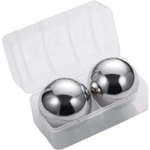 Deluxe Ice Sphere Set for Cocktails and, Silver, Diameter 55mm