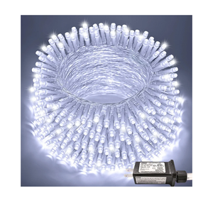 JMEXSUSS 66ft 200 LED White Christmas Lights Indoor Outdoor, Connectable String Twinkle Lights Outdoor Clear Wire Plug in for Bedroom House Fireplace Christmas Tree Decoration