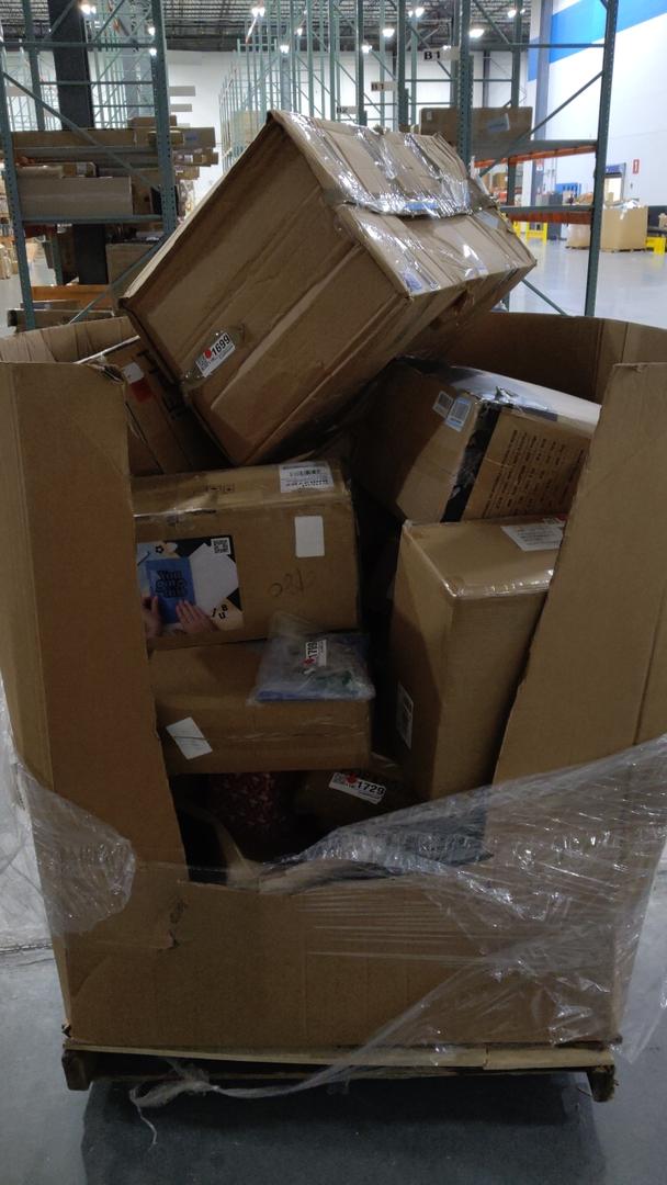 pallet of salvage items