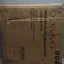 Fully Assembled Walnut Luggage Racks Set of 2, Bamboo Luggage Rack Stand for Guest Room, 5 Nylon Straps, 26.77" Folding Suitcase Stand with Storage Shelf for Bedroom Hotel, Holds up to 165 Lbs