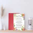 3 x Bonus Mom Mother's Day Card, Poem Mothers Day Card for Bonus Mom Stepmom, Heartfelt Mother's Day Gift from Stepdaughter Stepson