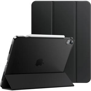 JETech Case for iPad Air 13-Inch M4/M3/M2 (2026/2025/2024), Slim Stand Hard Back Shell Smart Cover with Auto Wake/Sleep (Black)
