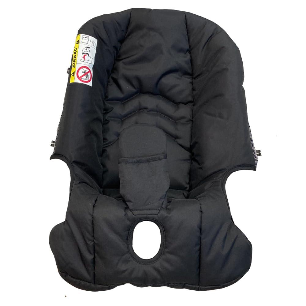 Stroller Replacement Seat Cushion Compatible with Doona Infant Car Seat Strollers, 600D Textile (Black)