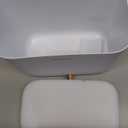 Compost Bin Kitchen for Countertop or Under Sink, 2.6 Gallon Hanging Small Trash Can with Lid, Garbage Can for Cabinet Door, Indoor/outdoor Food Waste Bin for Kitchen, Bathroom, RV, Office, White