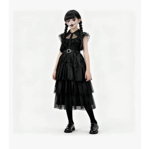 Dagmar Girls Black Costume Dress Kids Halloween Dress Up Costume, 110