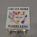 Painting Gifts for Women Men, Birthday Christmas Gifts for Artist Art Lover Students Painter, Art Lover Gifts for Teacher, Artist Birthday Gifts, Artist Decor Sign, Create More Worry Less