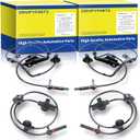 4pcs ABS Wheel Speed Sensor fit for 2007-2013 Acura MDX, 57455-STX-A01, Front and Rear Left and Right