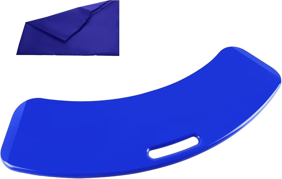 YHK Sliding Transfer Boards, Sliding Boards Transfer to Wheelchairs, Seniors from Bed to Chair, Car, Slide Assist Device, Sliding Boards Hold up to 440 lbs, with Slide Sheet 16"x24" (Blue)