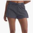 Rrosseyz Womens Quick Dry Athletic Running Shorts Flowy Workout Shorts with Zippered Pockets for Gym Casual Sports XL