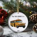 Best Bus Driver Ever Ornament 2025 School Bus Driver Transportation Employee Appreciation Holiday Decor School Staff Present (T38)