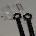 YWLUWEI Foot Pegs Non-sliding Footrest Motorcycle Bicycle Folding Foot Pegs 90 Degree Foldable Electric Motorbike Passenger Footrests Rearsets Rear Set Footpegs Foot Rest Pedals (Black)