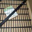 Toolterritary 5 Panels No Dig Garden Fence with Gate, 32 in(H) X12.1 ft(L) Metal Fence Panels, Thickened Rustproof Garden Fencing, Animal Barrier for Dogs, Rabbits, and Patio