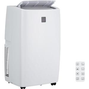 14,000 BTU Portable Air Conditioner Cools Up to 750 Sq.Ft, 3-IN-1 Quiet Portable AC Unit with Remote Control & Installation Kits for Large Room, Smart/Sleep Mode, Auto Swing, 24H Timer