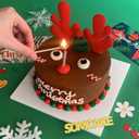 6 x Christmas Candy Eyeballs Eyes Cake Cupcake Toppers Cookie Decorations Sweet Edible Candy For Christmas Cake Cupcakes Decoration (Cute)