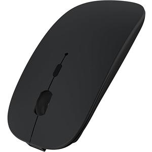 SUNGI Bluetooth Mouse for Laptop/MacBook/iPad/Android PC,Rechargable Quiet Slim Wireless Mice Compatible with Windows/Linux/Tablet,Black