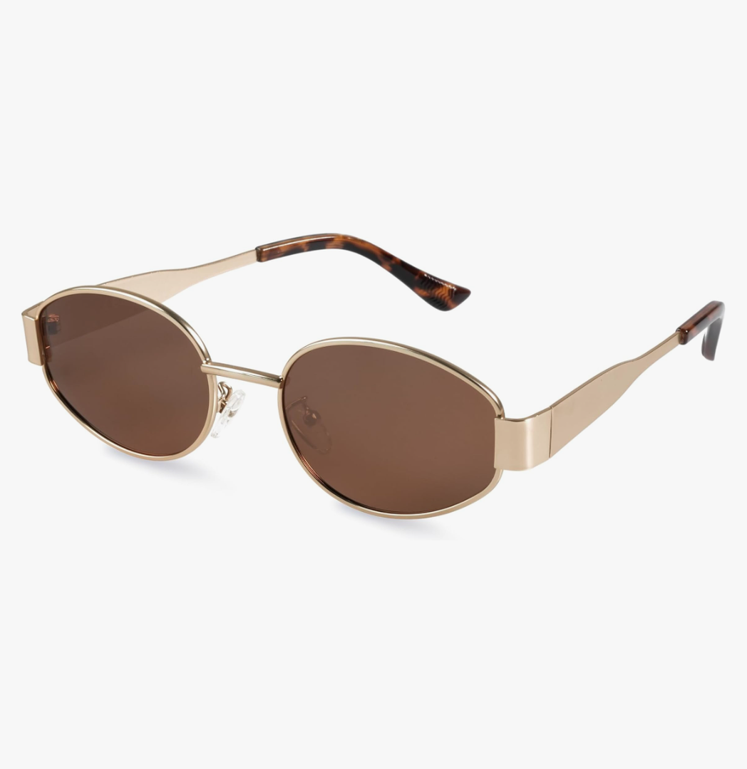 livho 2025 Trendy Oval Sunglasses - Stylish Polarized Shades for Everyday - Retro Metal Frames