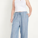 High-Waisted Linen-Blend Super Wide-Leg Pants | Old Navy, S