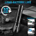 12Pack LED Flashlights High Lumens, 5Mode Tactical Flashlight for Home, Small Flashlights Powerful, Pocket Flashlight Battery Powered, Adjustable Torch Light, Mini Flash Light for Emergencies Camping