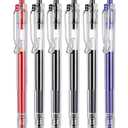 Colourcolor 60 pack Retractable Gel Pens Super Long Lasting 0.5mm Fine Point Gel Ink Roller Ball Journal Pens Smooth Writing Large Capacity, Back to School