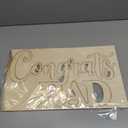 "Congrats Grad" Sign for Backdrop, Wooden Congrats Graduation Sign Class of 2026 Grad Party Sign Photo Prop Graduation Party Decor, Cutout Ornament for Backdrop Decoration, DIY Color