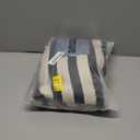 Black and White Striped Rugs, 3'x5' Area Rug Washable Indoor Outdoor Rug Front Porch Doormat Cotton Hand-Woven Farmhouse Layered Double Door Mats for Front Porch, Patio, Entryway, Laundry Room