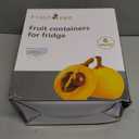 Freshmage Fruit Storage Containers for Fridge with Removable Colander, Airtight Food Storage Container, Dishwasher Safe Produce Saver for Refrigerator, Keep Berry Fruit Fresh Longer 6 pcs Large Clear