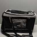 Cat Carrier Top-Expandable 18x11x11, United Delta American Airline Approved Dog Carrier, Soft-Sided Pet Carry Bag Under-Seat in Cabin, Puppy Airplane Travel Crate TSA Plane Kitten Cage Grey