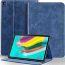 for Samsung Galaxy Tab S5E 10.5 inch Case 2019 Model(SM-T720/T725C/T727) Genuine Leather Cover Protective Shell,Auto Wake/Sleep.Blue
