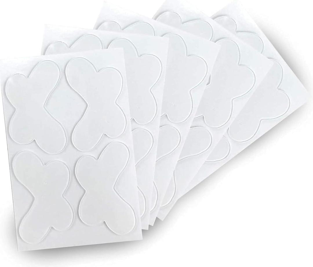 72 Pcs Ear Stickers, Butterfly-Shaped Elf Ear Tapes,Strong Support Transparent Painless Silicone Cosmetic Ear Stickers Say Goodbye to Flat Earsto Creat V-Shaped FaceNatural Ear Contours