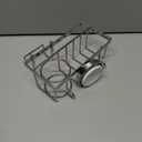 TAILI Sponge Holder with Strong Suction Cup, 4-in-1 Rustproof Sink Organizer - Sink Caddy Holds Sponges, Brushes, Stoppers & Scrapers -Silver