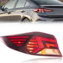 TODO Outer Tail Light Assembly Compatible with 2019 2020 Hyundai Elantra, Halogen Rear Lamp with Bulbs, Fits Eco Limited SE SEL Sport Value Edition, Replaces 92401-F3500 HY2804159 (Left Driver Side)