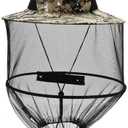 Mosquito Net Hat Adjustable Beekeeper Hat Lightweight & Foldable Bug Head Net for Outdoor Hiking Camping UV Protection Polyester Mesh for Men & Women Grey