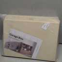 DIMJ Closet Organizers and Storage - Pull-out Fabric Bins with Drawers for Closet Foldable Clothes Organizers with Clear Window, Stackable Storage Drawers for Bedroom,Living Room,Shelf,4-Pack, Beige