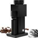 TIMEMORE Bricks 01S Electric Coffee Grinder, 150 Adjustable Settings, High-Performance Motor for Consistent Grind, Stainless Steel Easy Clean Design, Perfect for Espresso Pour-Over French Press, Black