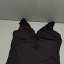 Womens Lace Patchwork Sexy Deep V Neck Knitted Vests Summer Camis Tank Tops (Large, Black)