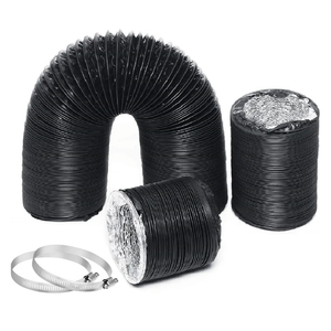 5 Inch Dryer Vent Hose, 6.5 Ft Long PVC Ducting Hose HVAC Flexible Dryer Air Vent Pipe for Ventilation