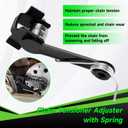 25H Chain 132 Link 13 Tooth Sprocket Compatible with Razor MX650 MX500 RSF650 SX500 Mcgrath Electric Dirt Bike MY1020 Motor Mini Pit Bike Rocket Scooter Motocross Parts with Chain Tensioner