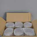 CONNOO 6-Pack 16 oz Candle Jars - 3-Wick Clear Empty Glass Wide Mouth Candle Jars Come with Bamboo Lids, Sticky Warning Labels, and a Candle Wick Kit for Candle Making - Dishwasher Safe