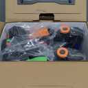 ArmoGear Set of 4 Laser Tag Guns with Vests - Laser Tag Set for Kids and Adults - Toy Guns with 150 ft Range, Night Vision, Invisibility Mode - Battery Operated - Multiplayer Outdoor Game for Ages 8+