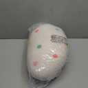 Ashler Easter Pillows, Egg Shaped Throw Pillow, White Spring Easter Decoration, Teddy Sherpa Egg Pillow with Colorful Polka Dots Embroidery, Easter Eggs Decor for Bedroom, Living Room, Couch, 14x11 in