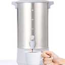 SYBO SR-CP40C Commercial Grade Stainless Steel Percolate Coffee Maker, Hot Water Urn for Catering, Hot Beverage Dispenser, 30-Cup, 3.5L, Grey