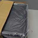 TV Tray Table Set of 2, 6 Height & 3 Tilt Adjustments, Black, 2pcs