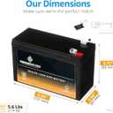 CB CHROMEBATTERY 12V 7AH Maintenance-Free Battery for UPS, Solar Power, Electric Toys, Emergency Lights, and More - Spade (F1) Terminal