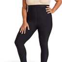 MARENA LIEMLMS Lipedema Mid-State Everyday Management Legging with Flexfit Comfort Ankle, 15-20 mmHg Compression (Black) L