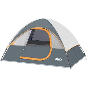Camping Tent 2-4 Person, Waterproof Windproof Tent with Rainfly Easy Set up-Portable Dome Tents for Camping