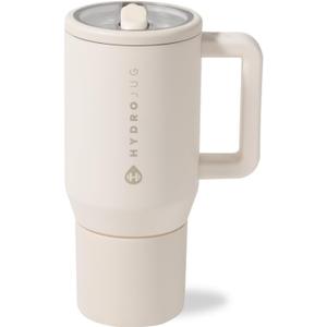 HydroJug Kids - 20 oz Insulated Kids Water Bottle with Flip Straw & Handle | Leak-Proof & Durable | Perfect for School, Sports, Lunch, Travel & Camp, Cream