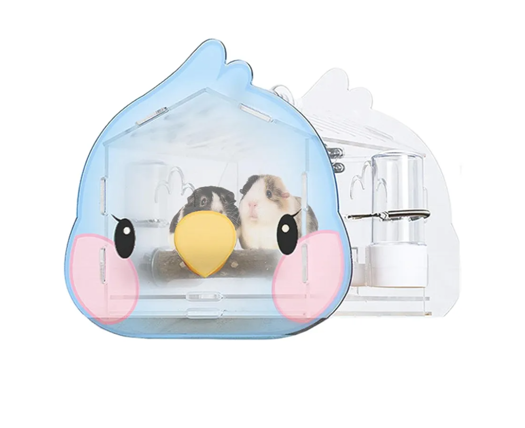 Bird Travel Carrier - Transparent Travel Parrot Bag - Cute and Ventilated Outdoor Bird Carrying Backpack Lightweight for Camping Wynott