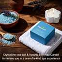 Pampering Gift for Women - Self Care Valentine's Day Gifts Set, 6 Travel Size Essentials, Moroccan Argan Oil, Beef Tallow, Avocado Oil, Shea Butter, Bath Salt, Candle, Hair & Hand Repair, Foot Cream