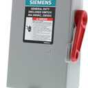 SIEMENS 2P 30A 240V General Duty Safety Switch Outdoor, Fusible, ANSI 61 Grey