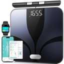 Posture Scale for Body Weight and Fat Percentage, 8 Electrodes Larger Platform Digital Scale for BMI 28 Body Composition Measurement, Bathroom Smart Scales with LED Display FSA or HSA Eligible (16.34 x 14.65 x 2.17 inch)